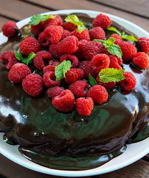 Dark Chocolate & Cherry Cake